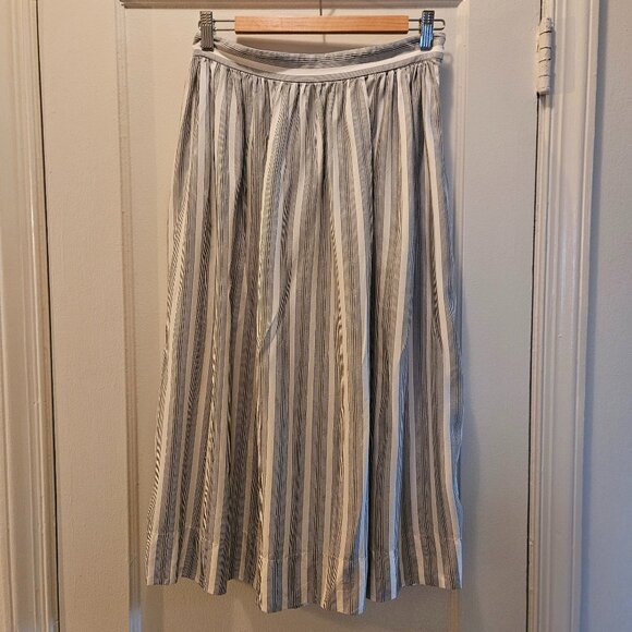 Temperley London Striped Silk Midi Skirt - Picture 1 of 5
